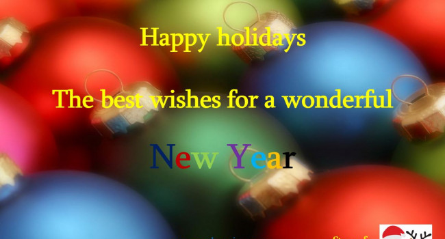 Happy Holidays And Best Wishes For A Wonderful New Year 